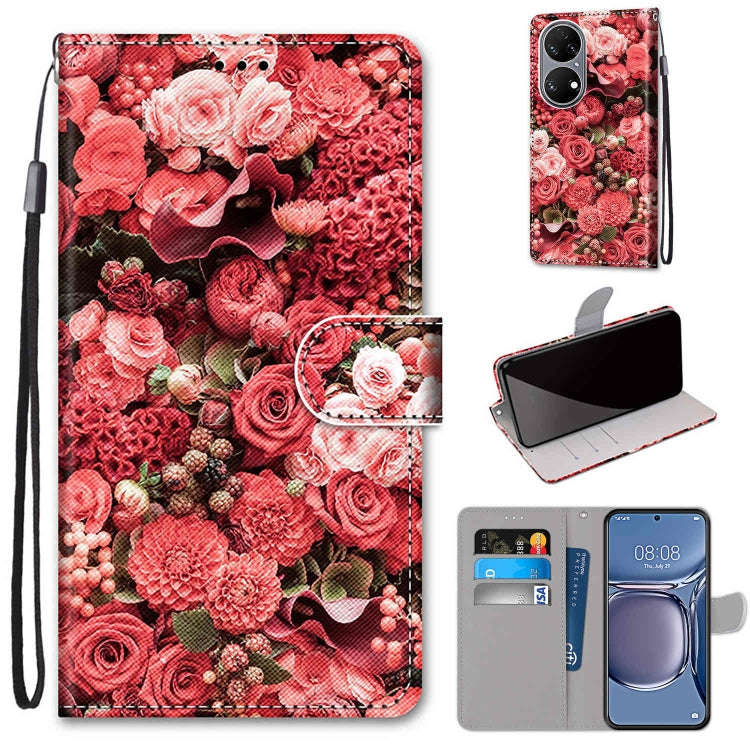 Coloured Drawing Cross Texture Horizontal Flip PU Leather Case with Holder & Card Slots & Wallet ...