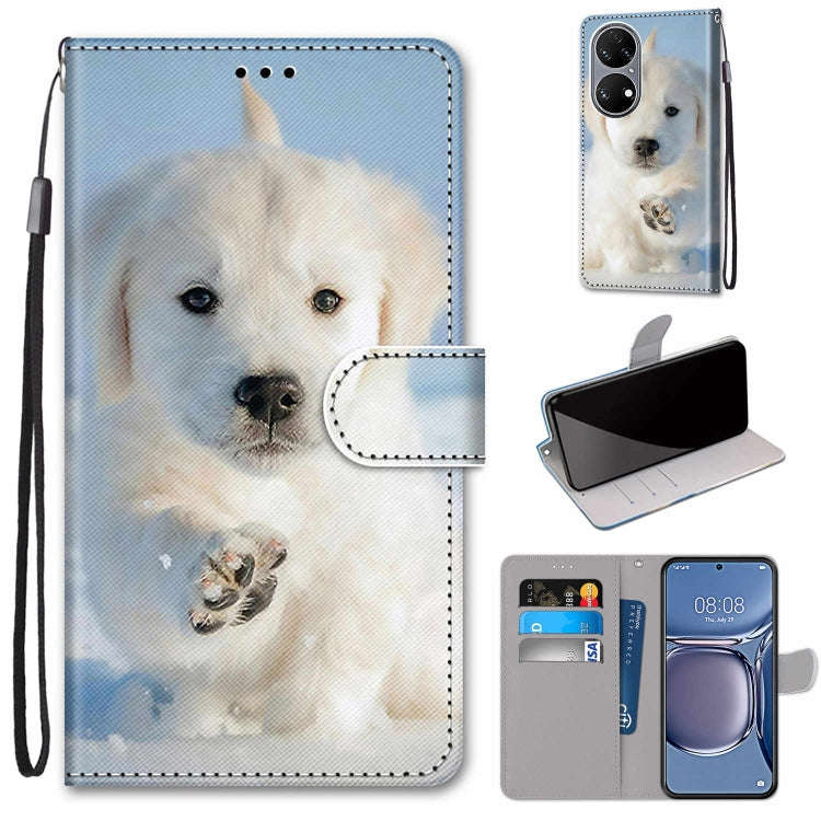 Coloured Drawing Cross Texture Horizontal Flip PU Leather Case with Holder & Card Slots & Wallet ...