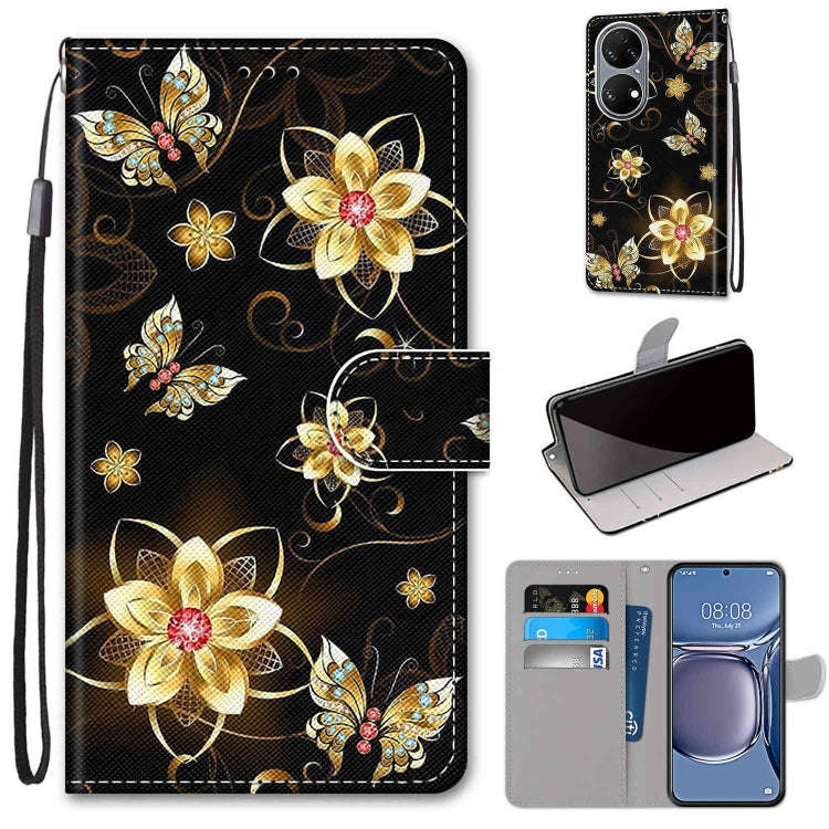 Coloured Drawing Cross Texture Horizontal Flip PU Leather Case with Holder & Card Slots & Wallet ...