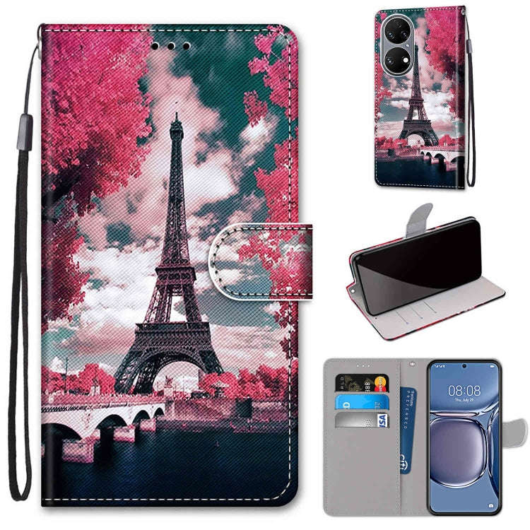 Coloured Drawing Cross Texture Horizontal Flip PU Leather Case with Holder & Card Slots & Wallet ...