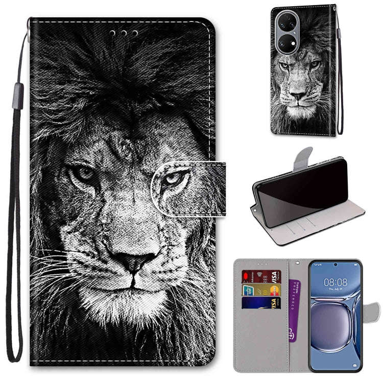 Coloured Drawing Cross Texture Horizontal Flip PU Leather Case with Holder & Card Slots & Wallet ...