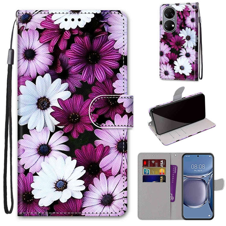 Coloured Drawing Cross Texture Horizontal Flip PU Leather Case with Holder & Card Slots & Wallet ...