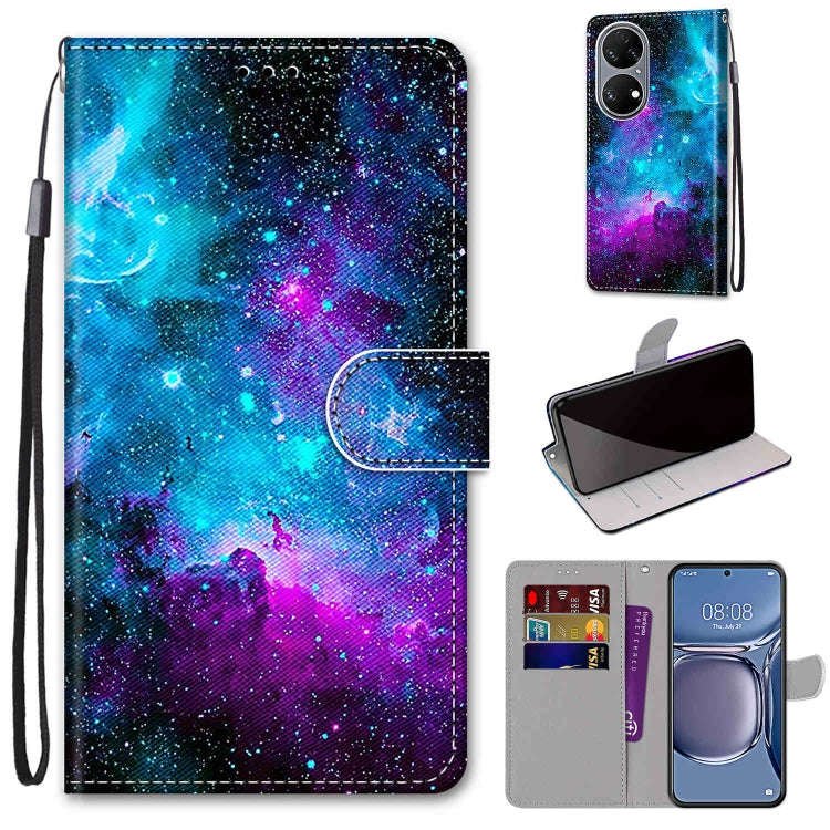 Coloured Drawing Cross Texture Horizontal Flip PU Leather Case with Holder & Card Slots & Wallet ...