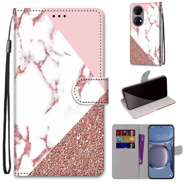 Coloured Drawing Cross Texture Horizontal Flip PU Leather Case with Holder & Card Slots & Wallet ...