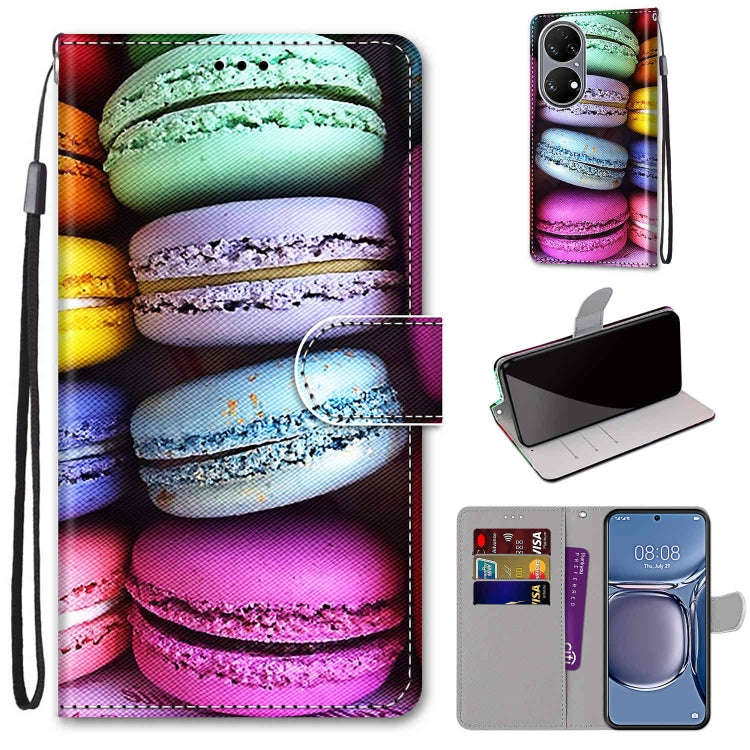 Coloured Drawing Cross Texture Horizontal Flip PU Leather Case with Holder & Card Slots & Wallet ...