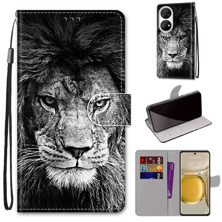 Coloured Drawing Cross Texture Horizontal Flip PU Leather Case with Holder & Card Slots & Wallet ...