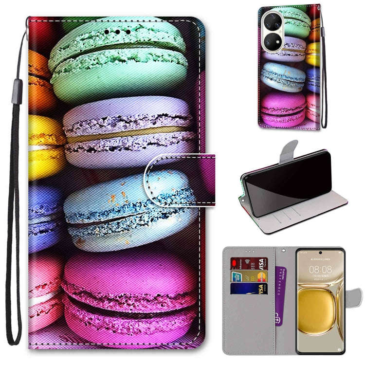 Coloured Drawing Cross Texture Horizontal Flip PU Leather Case with Holder & Card Slots & Wallet ...