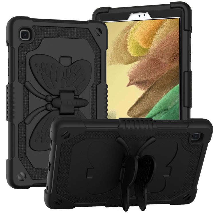Pure Color PC + Silicone Anti-drop Protective Case with Butterfly Shape Holder & Pen Slot, For iP...