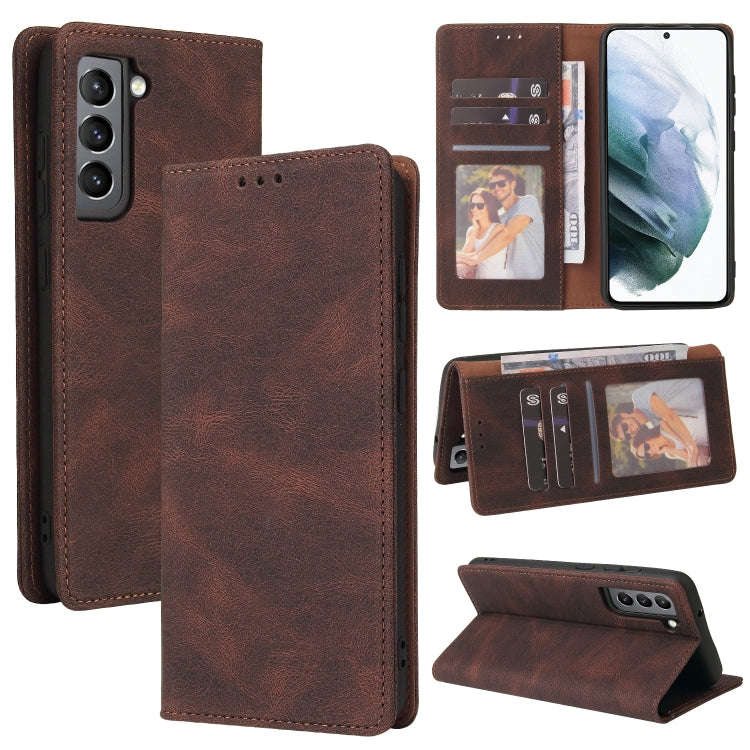 Simple Suction Closure Horizontal Flip Leather Case with Holder & Card Slot & Wallet, For Samsung...