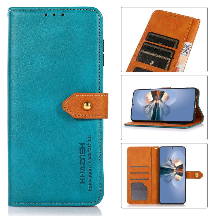 KHAZNEH Dual-color Cowhide Texture Horizontal Flip Leather Case with Holder & Card Slots & Wallet...
