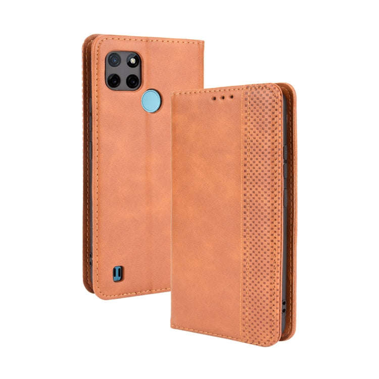 Magnetic Buckle Retro Pattern Horizontal Flip Leather Case with Holder & Card Slot & Wallet, For ...