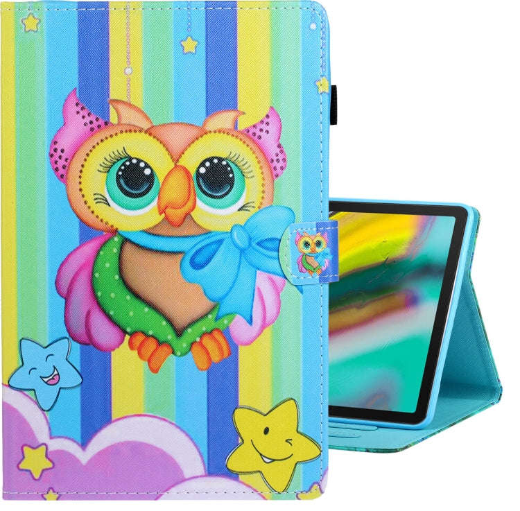 Colored Drawing Horizontal Flip PU Leather Case with Holder & Card Slot & Sleep / Wake-up Functio...