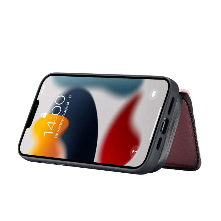 JEEHOOD Magnetic Zipper Horizontal Flip Leather Case with Holder & Card Slot & Wallet, For iPhone...