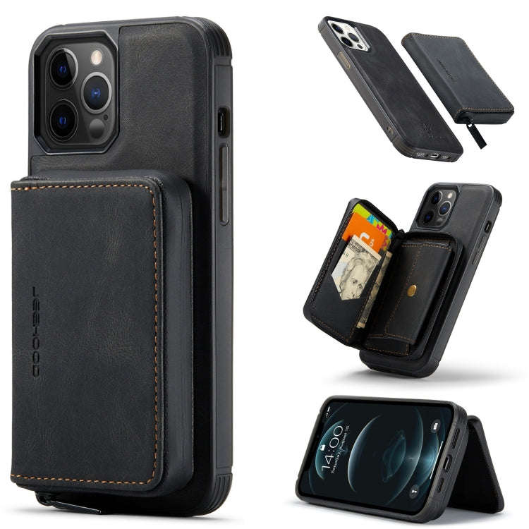 JEEHOOD Magnetic Zipper Horizontal Flip Leather Case with Holder & Card Slot & Wallet, For iPhone...