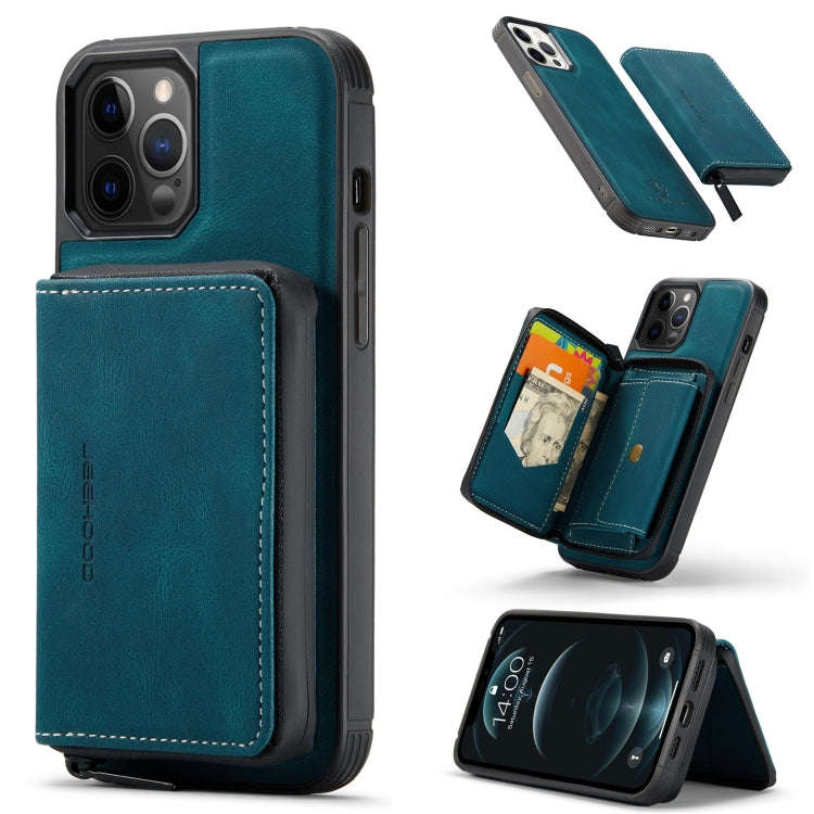 JEEHOOD Magnetic Zipper Horizontal Flip Leather Case with Holder & Card Slot & Wallet, For iPhone...