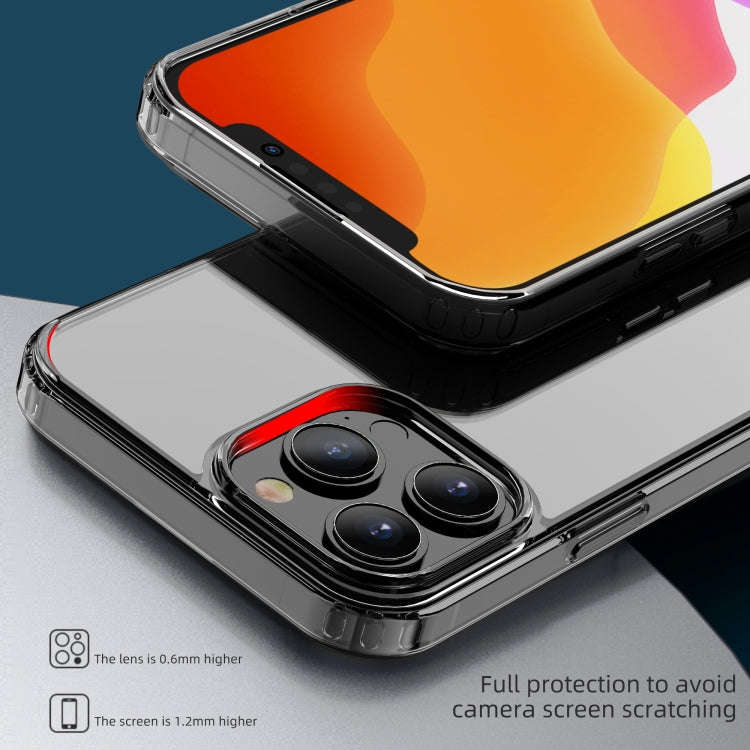 iPAKY Transparent Shockproof TPU + PC Protective Case, For iPhone 13, For iPhone 13 Pro, For iPho...