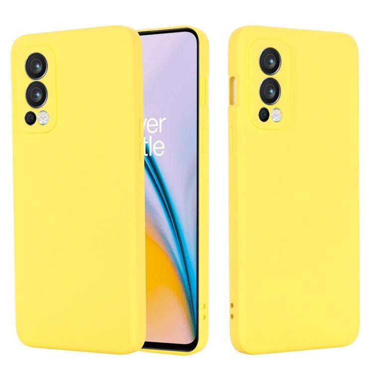 Solid Color Liquid Silicone Shockproof Full Coverage Protective Case, For OnePlus Nord 2 5G, For ...