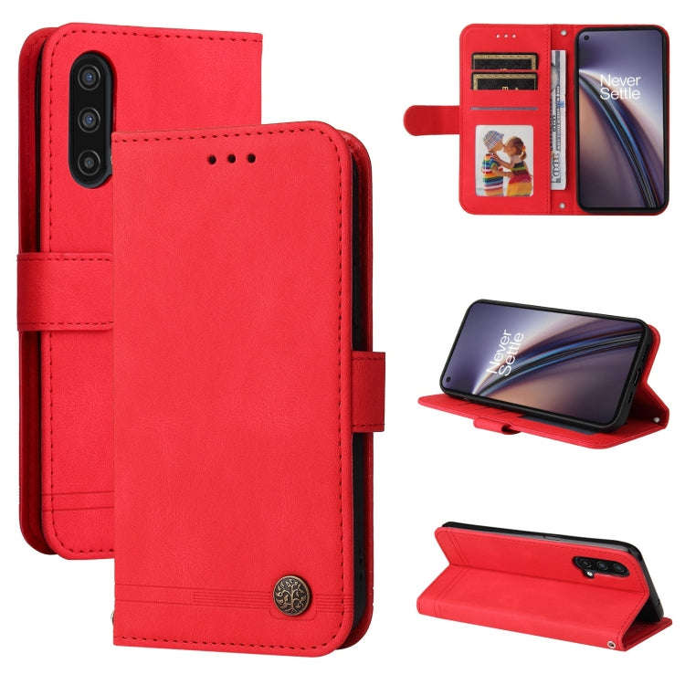 Skin Feel Life Tree Metal Button Horizontal Flip Leather Case with Holder & Card Slot & Wallet & ...