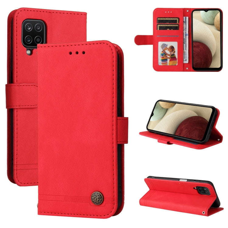 Skin Feel Life Tree Metal Button Horizontal Flip Leather Case with Holder & Card Slot & Wallet & ...