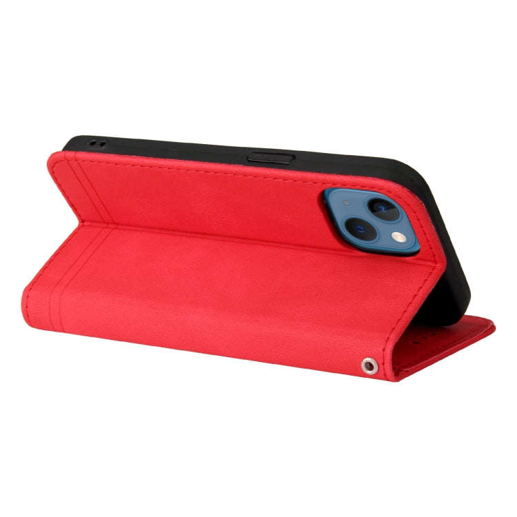 Skin Feel Life Tree Metal Button Horizontal Flip Leather Case with Holder & Card Slot & Wallet & ...