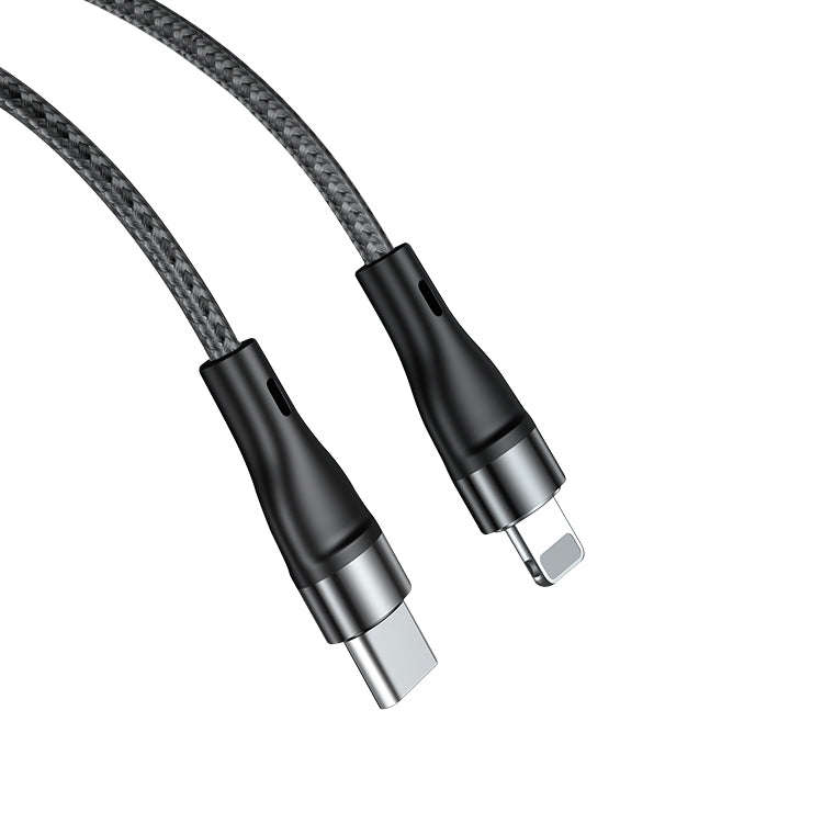 ADC-003 Type-C to 8 Pin PD Fast Charging Weave Data Cable, 1m