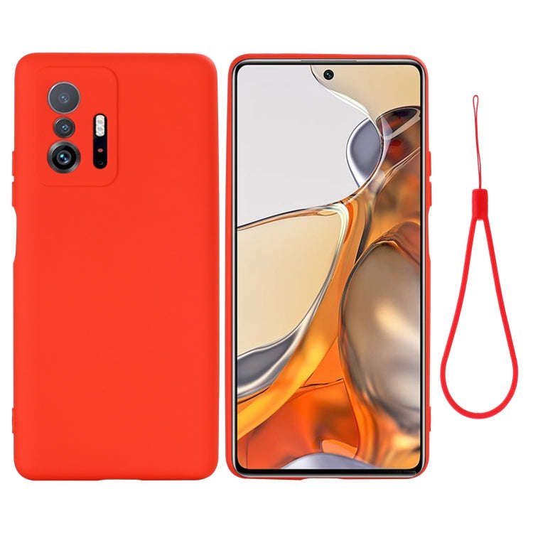 Solid Color Liquid Silicone Dropproof Full Coverage Protective Case, For Xiaomi 11T 5G, For ZTE B...