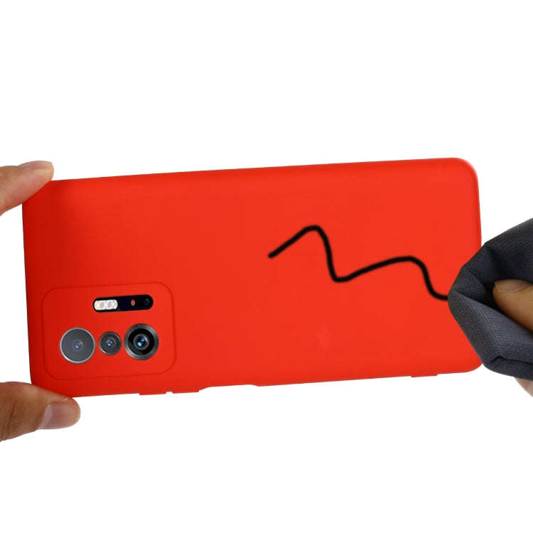 Solid Color Liquid Silicone Dropproof Full Coverage Protective Case, For Xiaomi 11T 5G, For ZTE B...