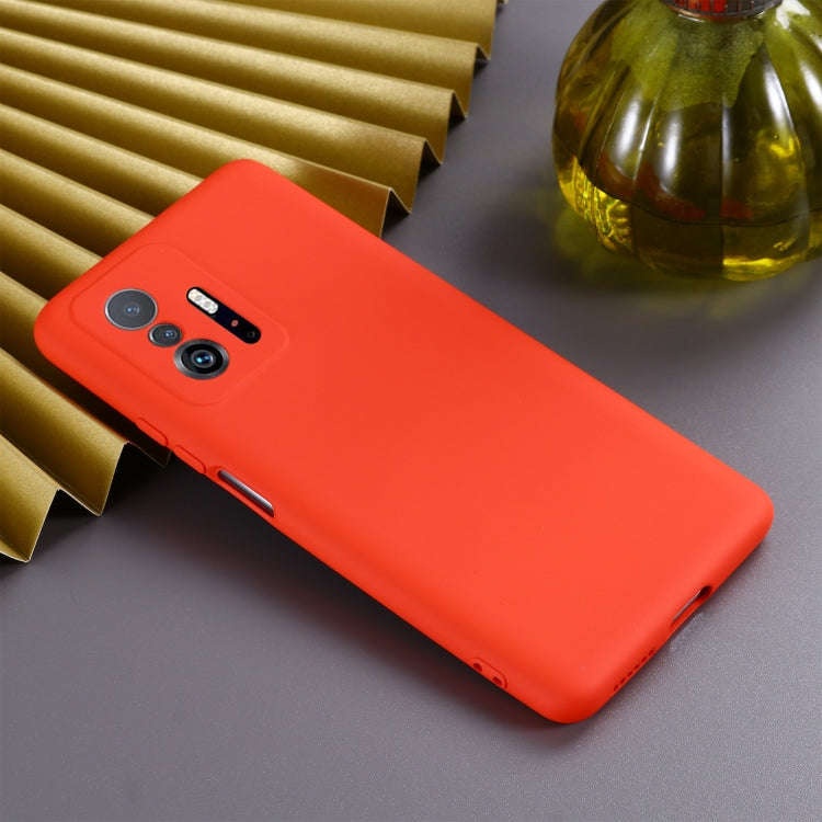 Solid Color Liquid Silicone Dropproof Full Coverage Protective Case, For Xiaomi 11T 5G, For ZTE B...