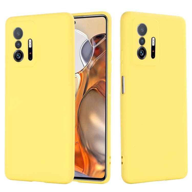 Solid Color Liquid Silicone Dropproof Full Coverage Protective Case, For Xiaomi 11T 5G, For ZTE B...