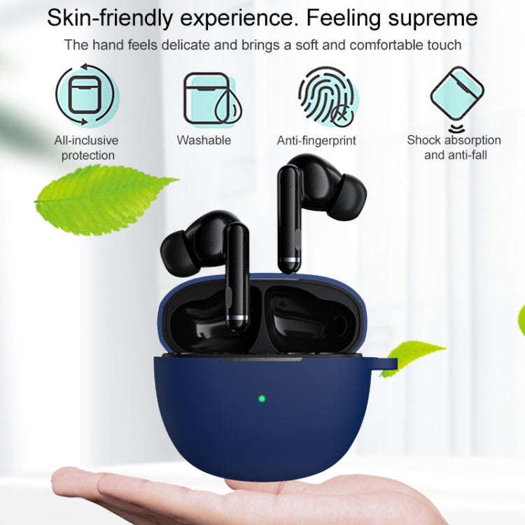 For QCY HT03 Integrated Liquid Silicone Earphone Protective Case with Hook