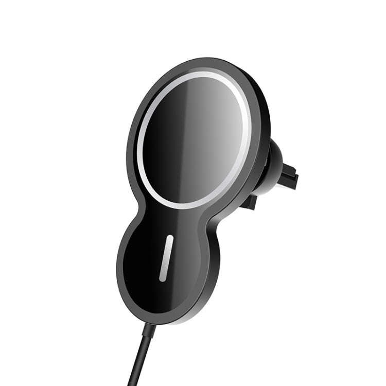 W34 Inverted Gourd-shaped Magnetic Car Wireless Charger Mobile Phone Holder
