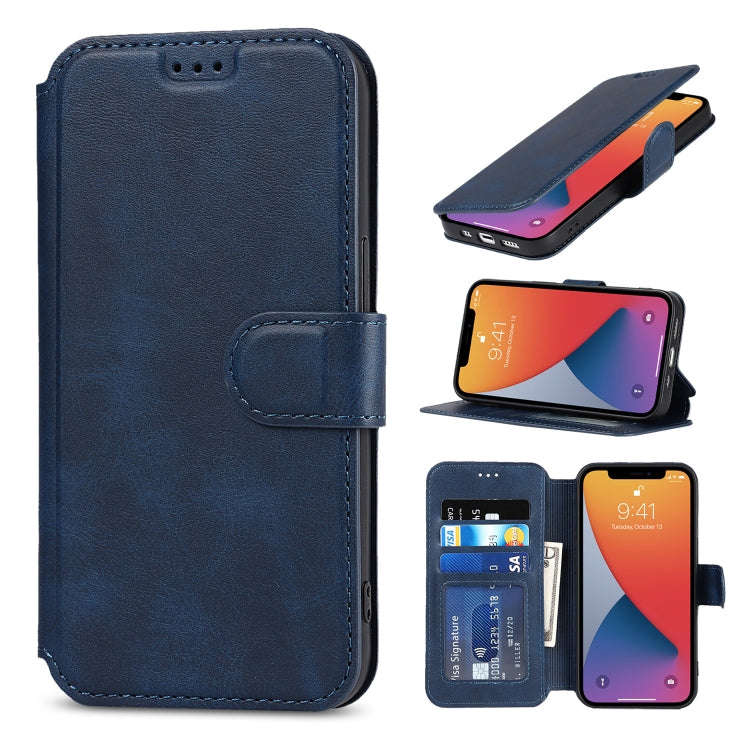 Shockproof PU + TPU Leather Case with Card Slots & Holder & Photo Frame & Wallet, For iPhone 13 m...