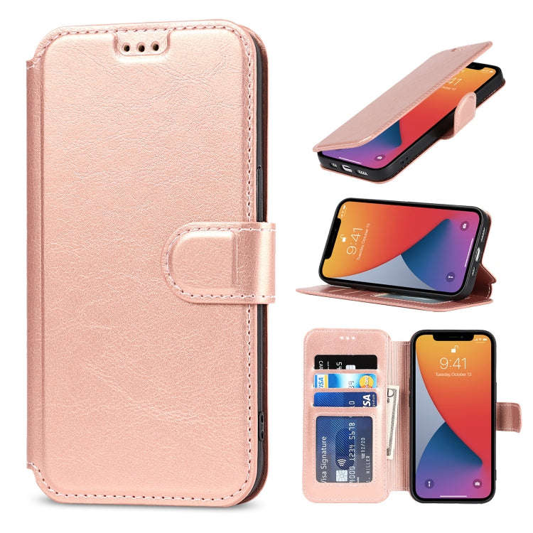 Shockproof PU + TPU Leather Case with Card Slots & Holder & Photo Frame & Wallet, For iPhone 13 m...
