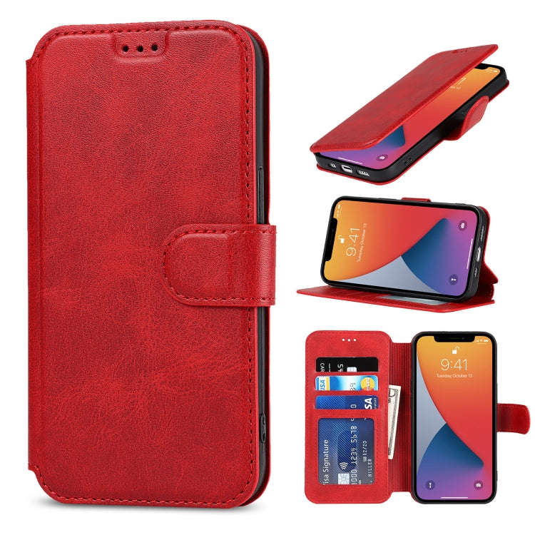 Shockproof PU + TPU Leather Case with Card Slots & Holder & Photo Frame & Wallet, For iPhone 13 m...