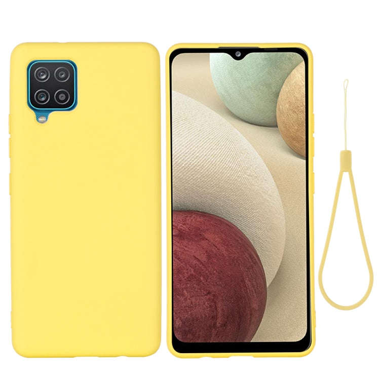 For Samsung Galaxy M32 4G International Version Solid Color Liquid Silicone Dropproof Full Covera...