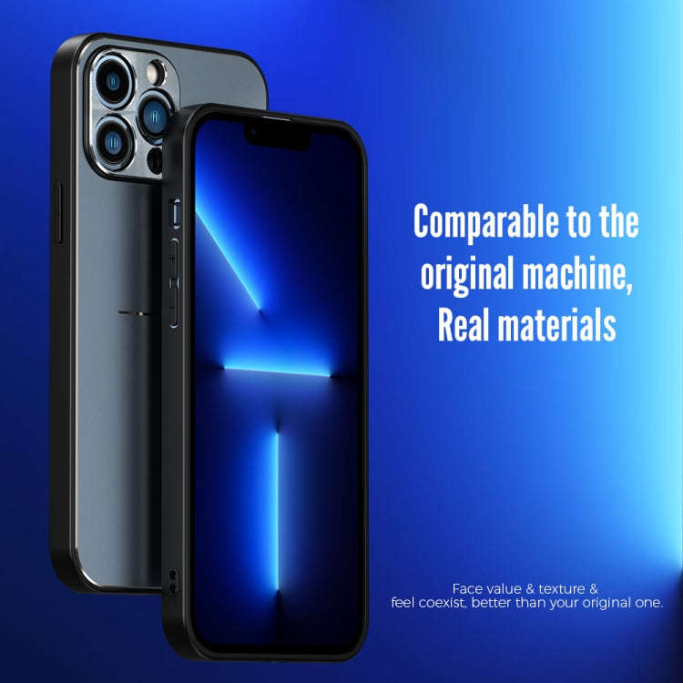R-JUST RJ-52 3-Line Style Metal TPU Shockproof Protective Case, For iPhone 13, For iPhone 13 Pro,...