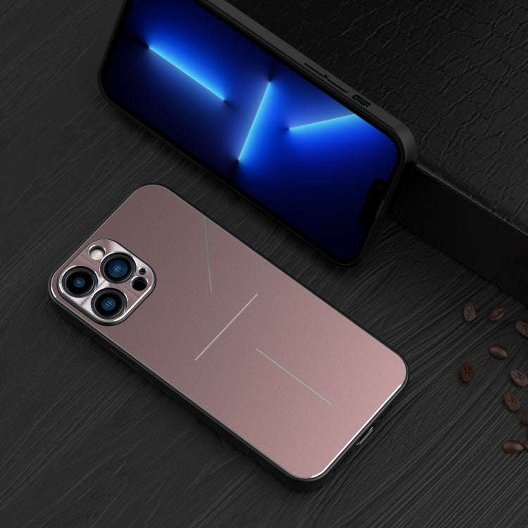 R-JUST RJ-52 3-Line Style Metal TPU Shockproof Protective Case, For iPhone 13, For iPhone 13 Pro,...
