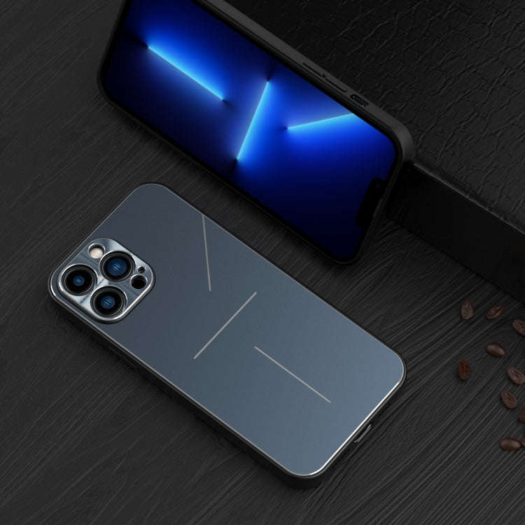 R-JUST RJ-52 3-Line Style Metal TPU Shockproof Protective Case, For iPhone 13, For iPhone 13 Pro,...