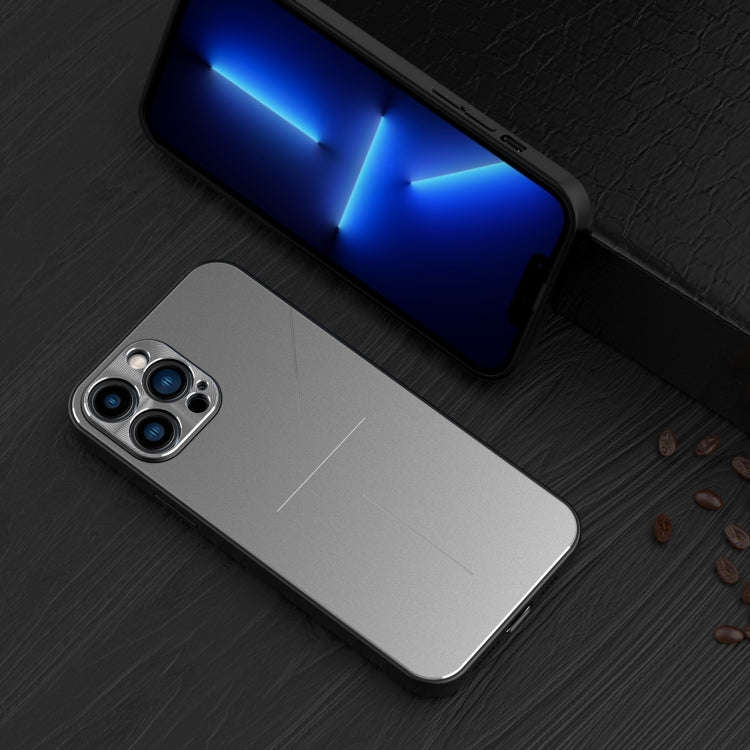 R-JUST RJ-52 3-Line Style Metal TPU Shockproof Protective Case, For iPhone 13, For iPhone 13 Pro,...