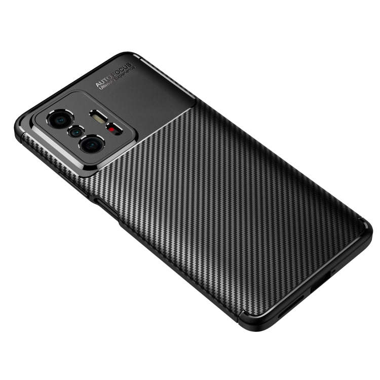 Carbon Fiber Texture Shockproof TPU Case, For Xiaomi Mi 11T / 11T Pro