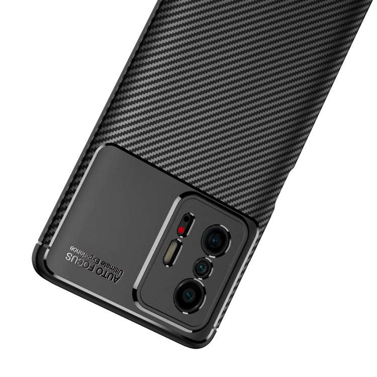 Carbon Fiber Texture Shockproof TPU Case, For Xiaomi Mi 11T / 11T Pro