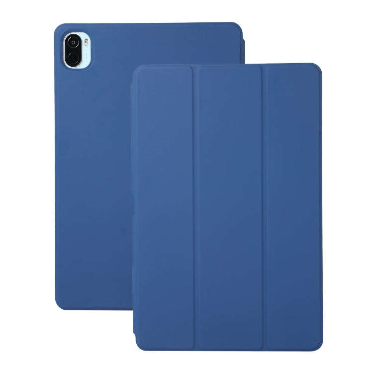 Solid Color Magnetic Horizontal Flip Leather Case with Holder, For Xiaomi Pad 5 / Pad 5 Pro
