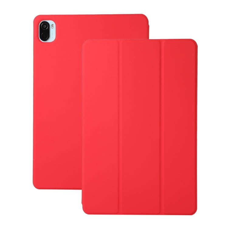 Solid Color Magnetic Horizontal Flip Leather Case with Holder, For Xiaomi Pad 5 / Pad 5 Pro