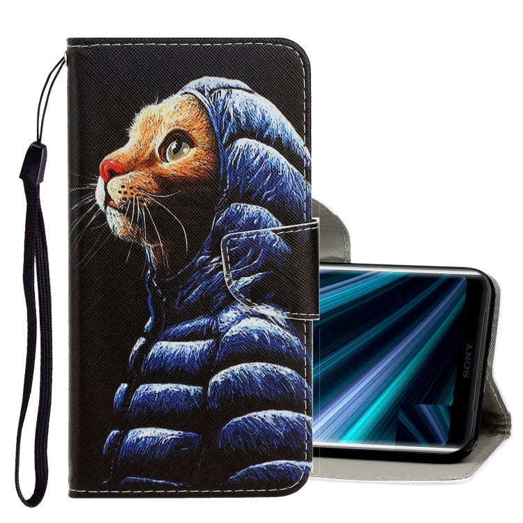 3D Colored Drawing Horizontal Flip PU Leather Case with Holder & Card Slots & Wallet, For Sony Xp...