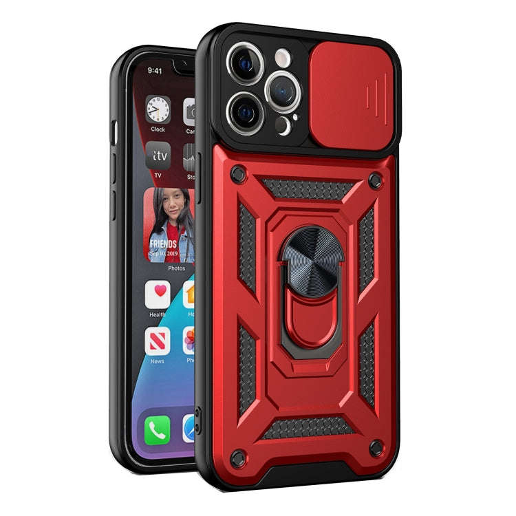 Sliding Camera Cover Design Precise Hole TPU+PC Protective Case, For iPhone 13, For iPhone 13 Pro...