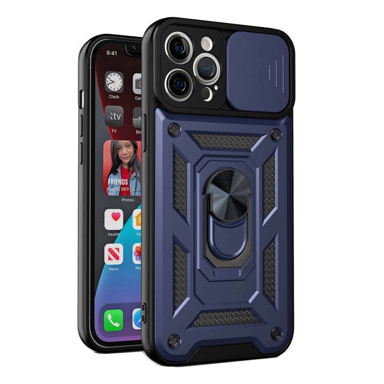 Sliding Camera Cover Design Precise Hole TPU+PC Protective Case, For iPhone 13, For iPhone 13 Pro...
