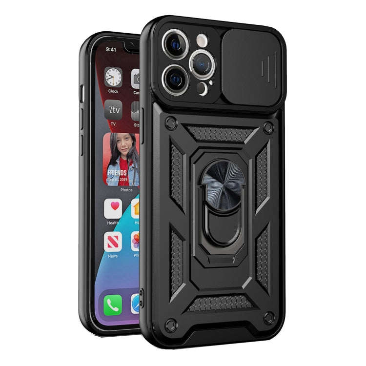 Sliding Camera Cover Design Precise Hole TPU+PC Protective Case, For iPhone 13, For iPhone 13 Pro...