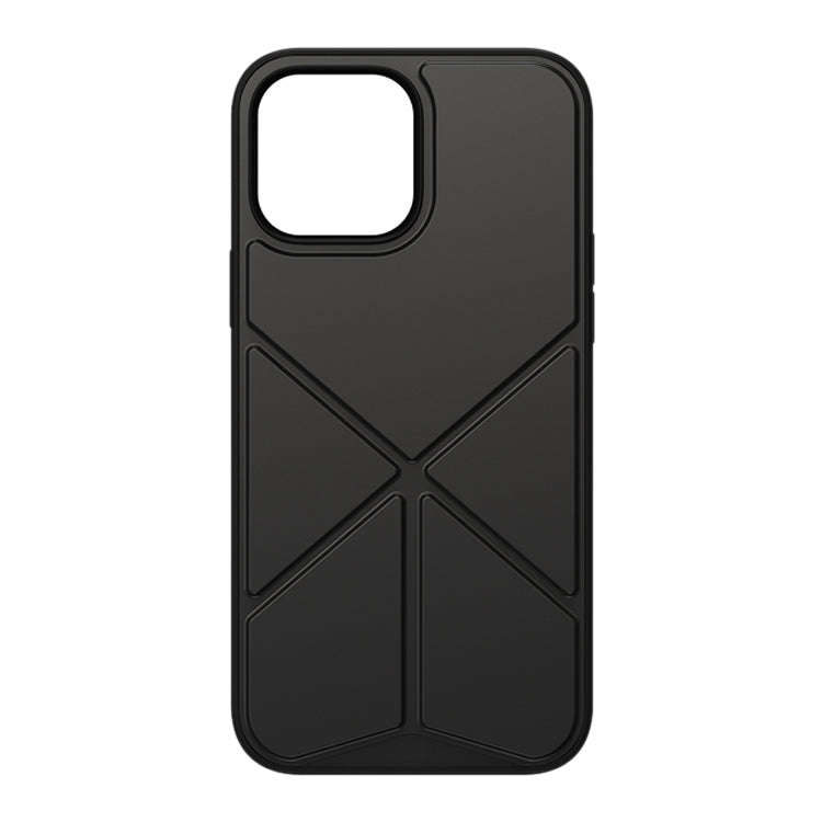 ROCK Element Plus TPU + PC Shockproof Protective Case with Folding Holder, For iPhone 13 Pro Max