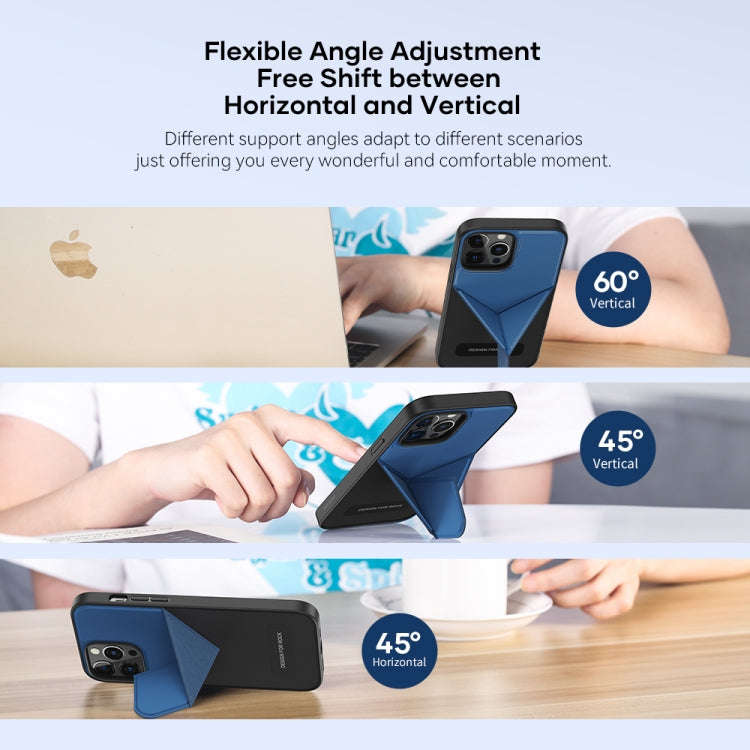 ROCK Element Plus TPU + PC Shockproof Protective Case with Folding Holder, For iPhone 13 Pro Max