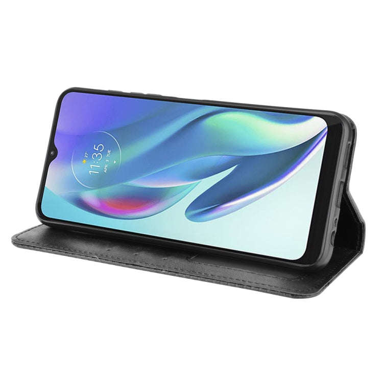 Magnetic Buckle Retro Crazy Horse Texture Horizontal Flip Leather Case with Holder & Card Slots &...